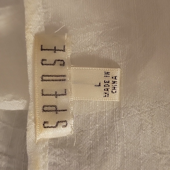 SPENSE large lightweight peek a boo shoulder white top - Picture 4 of 6